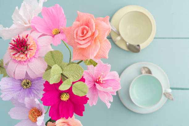 istock Crepe paper flower bouquet 929486510