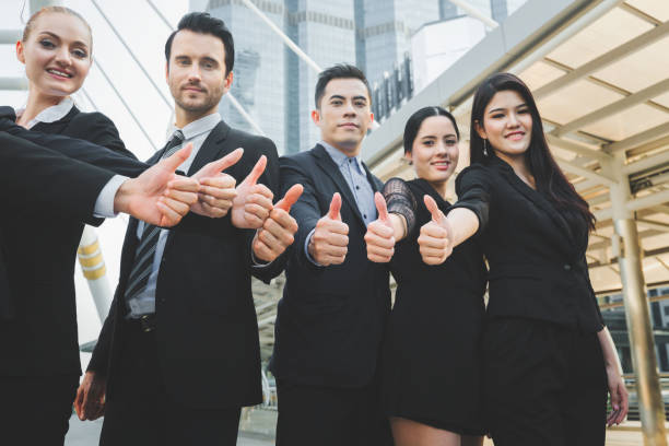 istock Business team with thumbs up 929493904