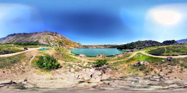istock Nemrut Crater Mountain Small Lake 360 degree view 929494964