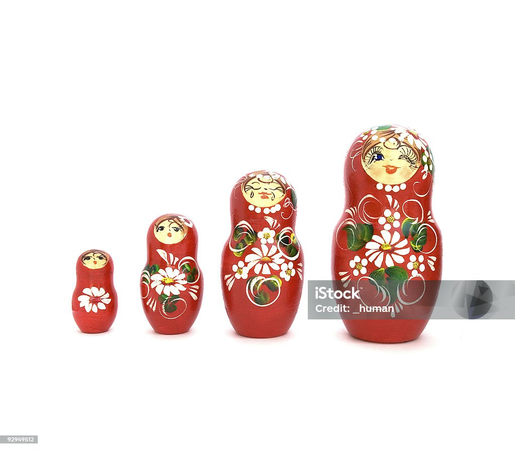 Russische Puppen - Lizenzfrei Babuschka-Kopftuch Stock-Foto