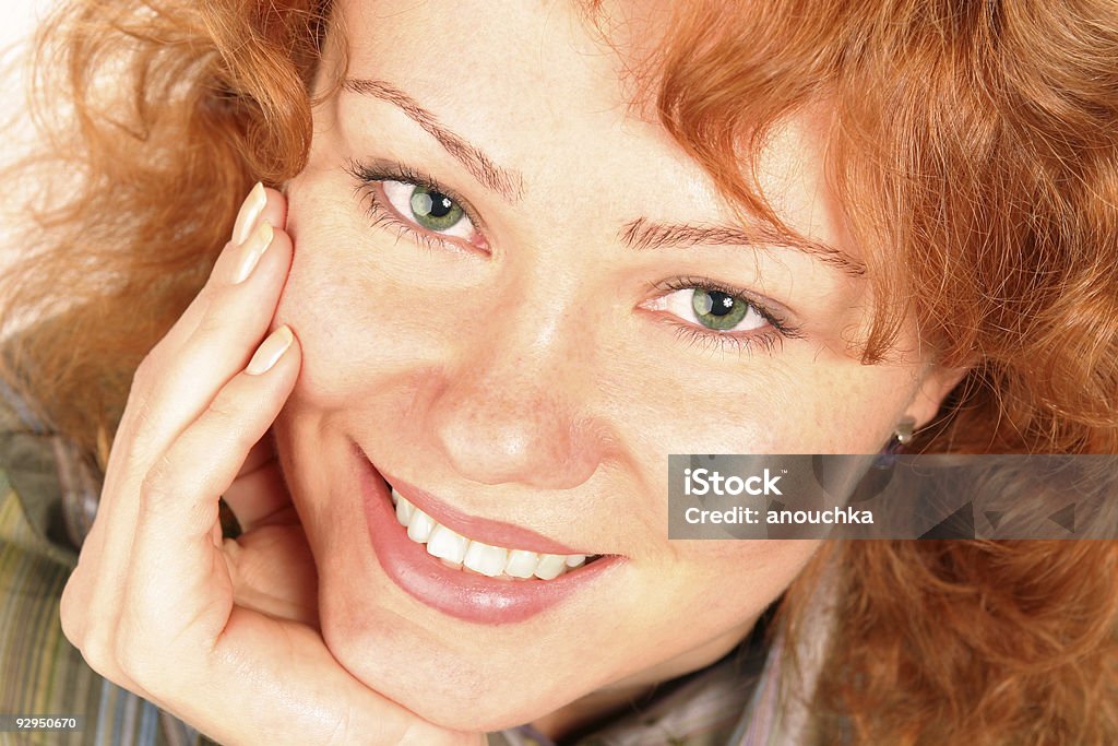Lächelnd schöne Frau Nahaufnahme portrait - Lizenzfrei 20-24 Jahre Stock-Foto