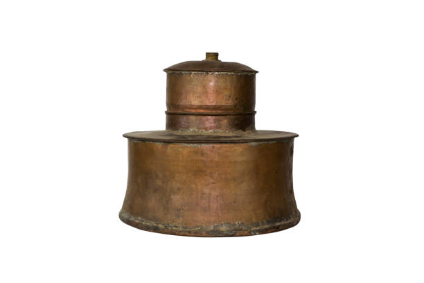 istock Alcohol Distillery For Making Schnapps, Whiskey, Brandy. Traditional Copper Set 
