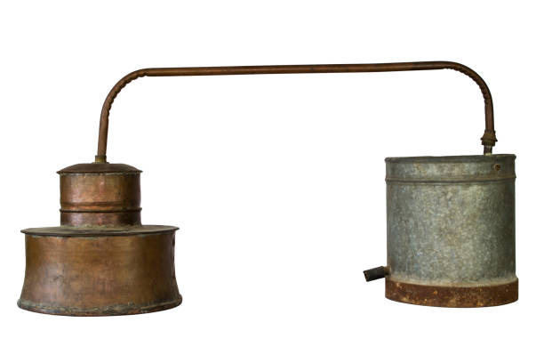 Alcohol Distillery For Making Schnapps, Whiskey, Brandy. Traditional Copper Set 