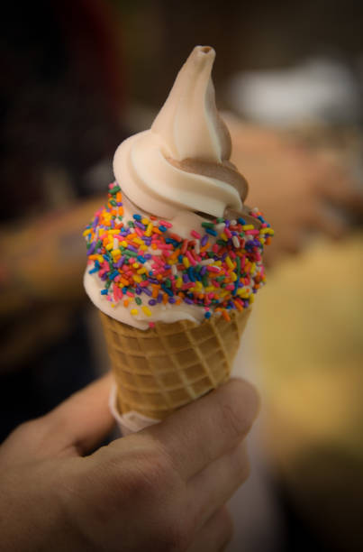 istock Frozen Yogurt with Sprinkles in a Cone 929513766