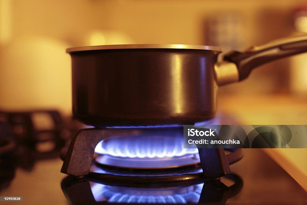 Cozinha gaz intervalo - Royalty-free Gás natural Foto de stock