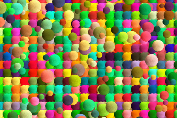 colorful balls abstract background