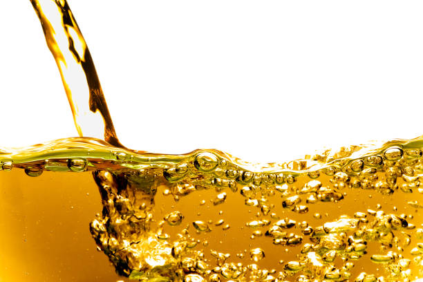 istock Bubbles in Water Oil beer gold Beautiful abstract background 929520192