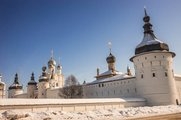 istock Rostov Kremlin in  snow in winter, Russia 929529290