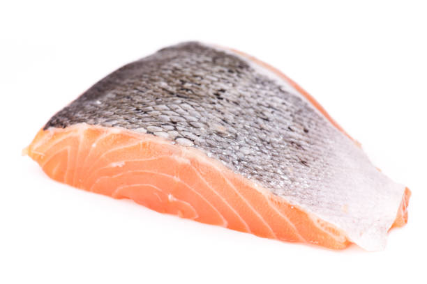 istock single salmon fillet isolated on white background 929529638