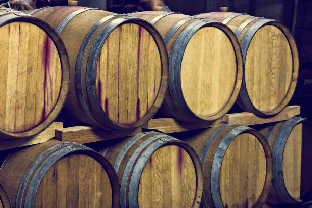 istock Barrels of wine. Wine Vault. 929529922