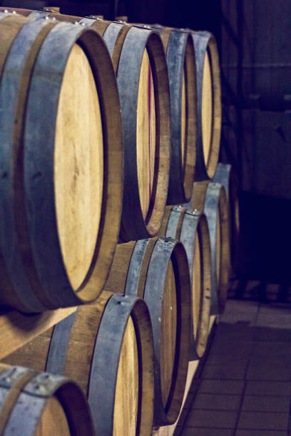 istock Barrels of wine. Wine Vault. 929532432
