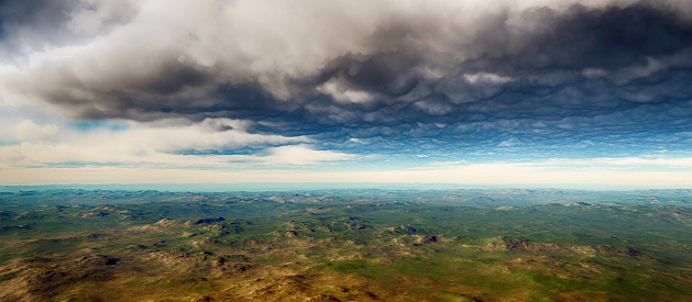 area panorama clouds
