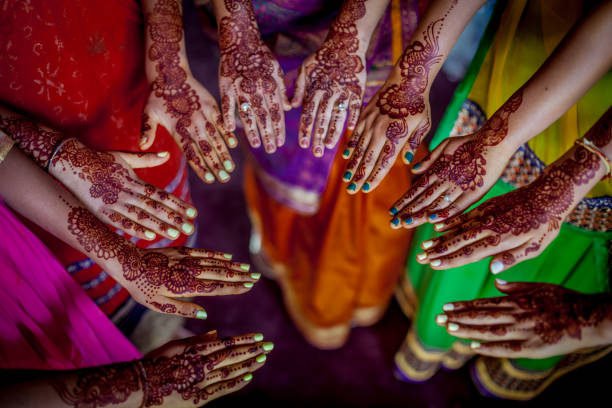 henna - mehndi mains - wedding indian culture pakistan henna tattoo photos et images de collection