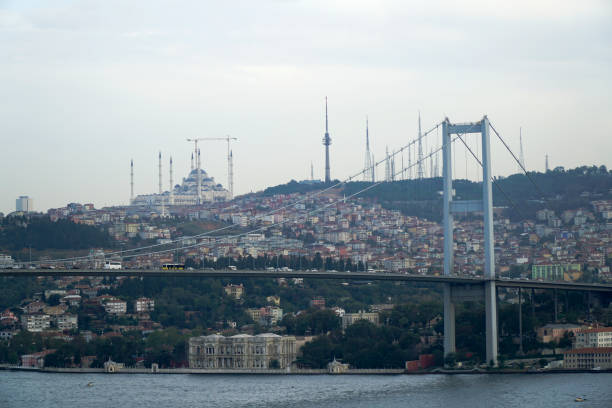istock Bosphorus Bridge with Beylerbeyi Palace and Camlica Mosque 929542480