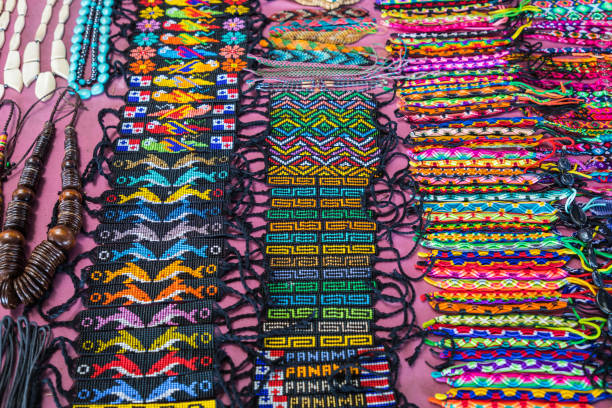istock Street stall with hand-made souvenirs from Panama city 929548132