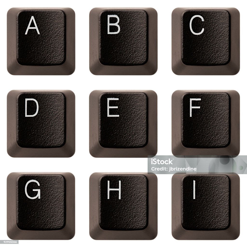 Alfabeto A-I XXXL teclado - Royalty-free Tecla de Computador Foto de stock