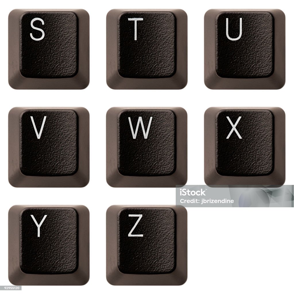 Alfabeto S-Z XXXL teclado - Royalty-free Teclado de Computador Foto de stock