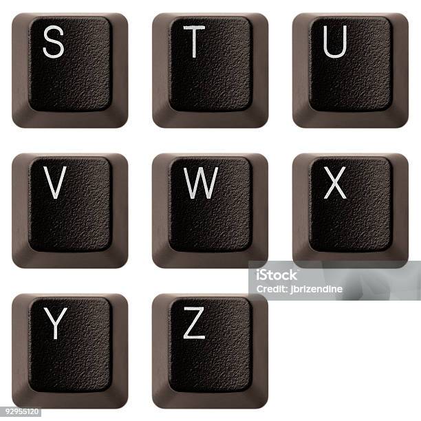 Alfabeto Sz Xxxl Teclado - Fotografias de stock e mais imagens de Teclado de Computador - Teclado de Computador, Tecla de Computador, Teclado numérico