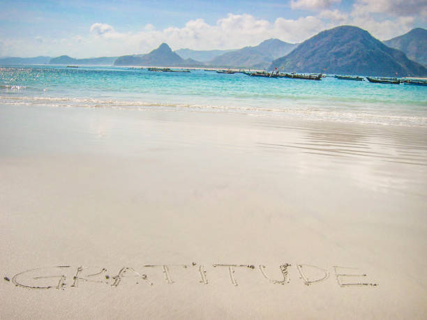 Feeling gratitude living in a paradise