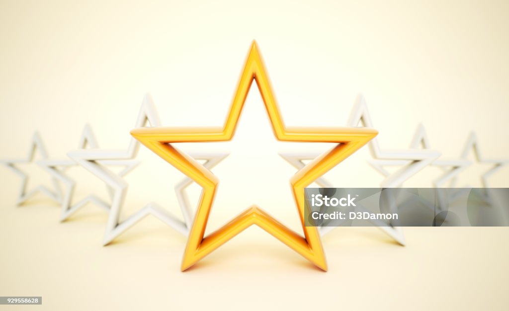 Orange star Orange and white stars Award Stock Photo