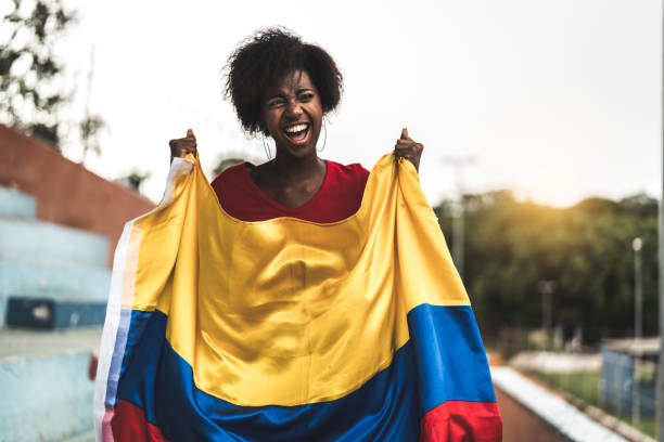 istock Colombian fan watching a soccer game 929564930