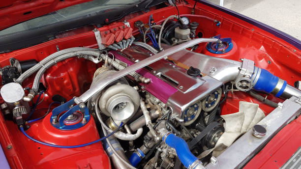 istock car engine from sport car open new details clean 929565628