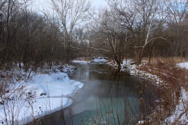 istock Creek in Snowy Landscape 929571724