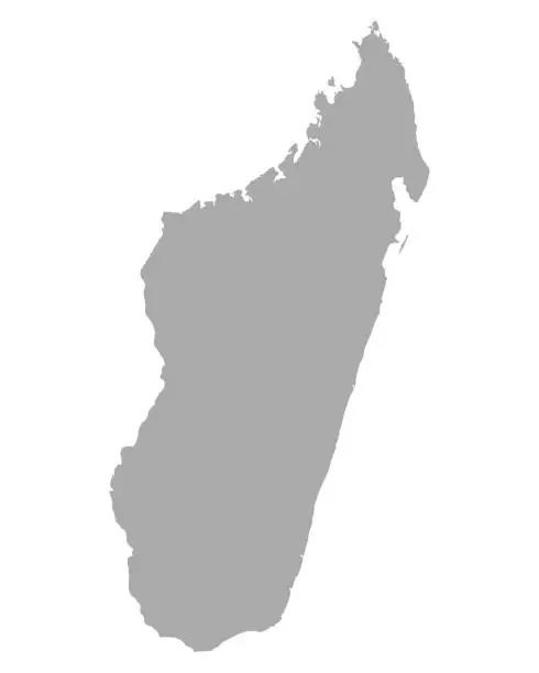 Vector illustration of Map of Madagascar
