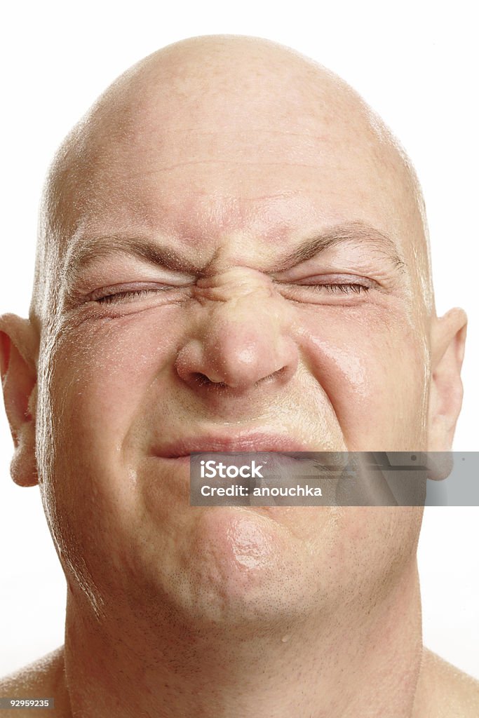 Angolo uomo viso - Foto stock royalty-free di 40-44 anni