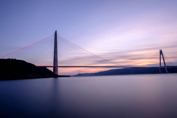 istock Yavuz Sultan Selim Bridge on Istanbul bosphorus at sunset 929597788