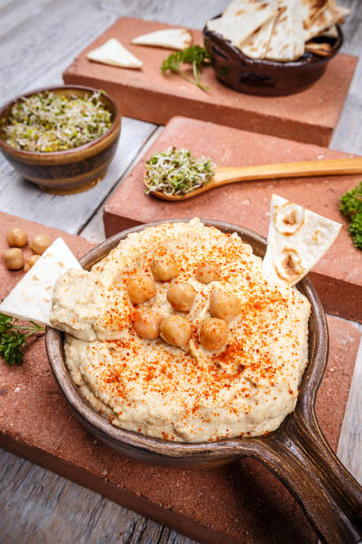 istock Hummus seasoned with paprika 929606402