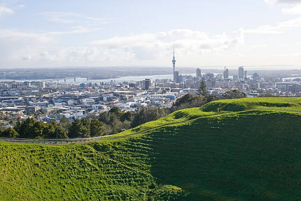 istock Auckland City as seen from afar over a grassy hill 92960971