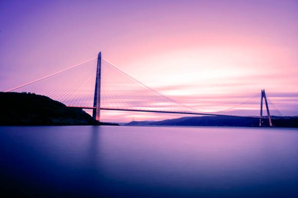 istock Yavuz Sultan Selim Bridge on Istanbul bosphorus at sunset 929610480