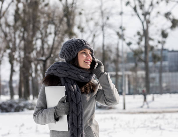 istock Business call that made me happy this winter 929613372