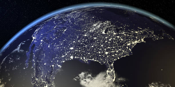 istock USA View From Earth At Night With City Lights 929629262