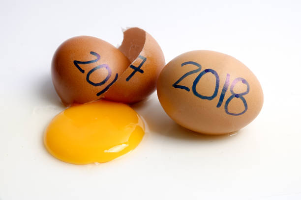 istock Close-Up Of Numbers On Eggs Over White Background 929659946