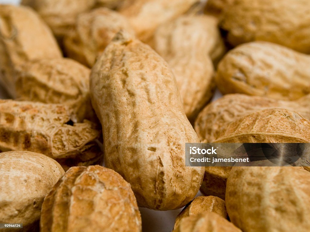 Peanuts On Shell (Macro)  Color Image Stock Photo