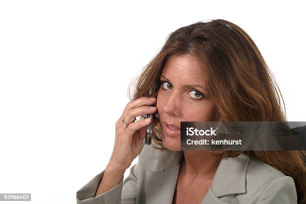 Mujer De Negocios Ejecutivo Con Cellphone Foto de stock y más banco de imágenes de Adulto - Adulto, Adulto joven, Alegre