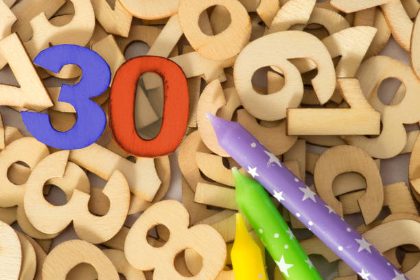 istock Birthday candles and the 30th birthday 929665082