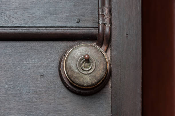 istock Vintage put light switch on wooden wall 929665382
