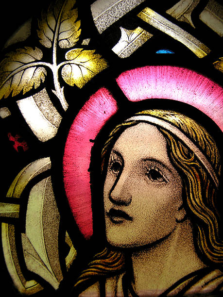 istock Stained glass woman 92966813