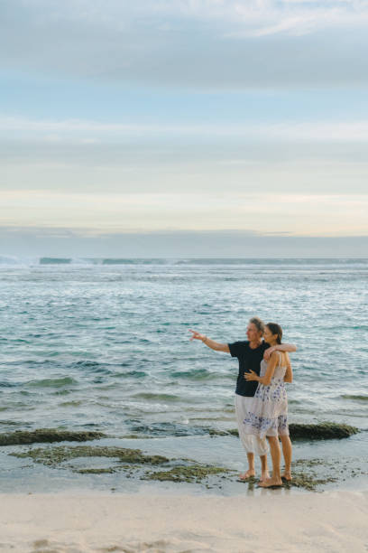 istock Mature Caucasian couple on the beach in Bali 929672006