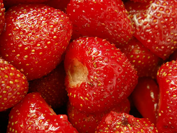 strawberries stock photo