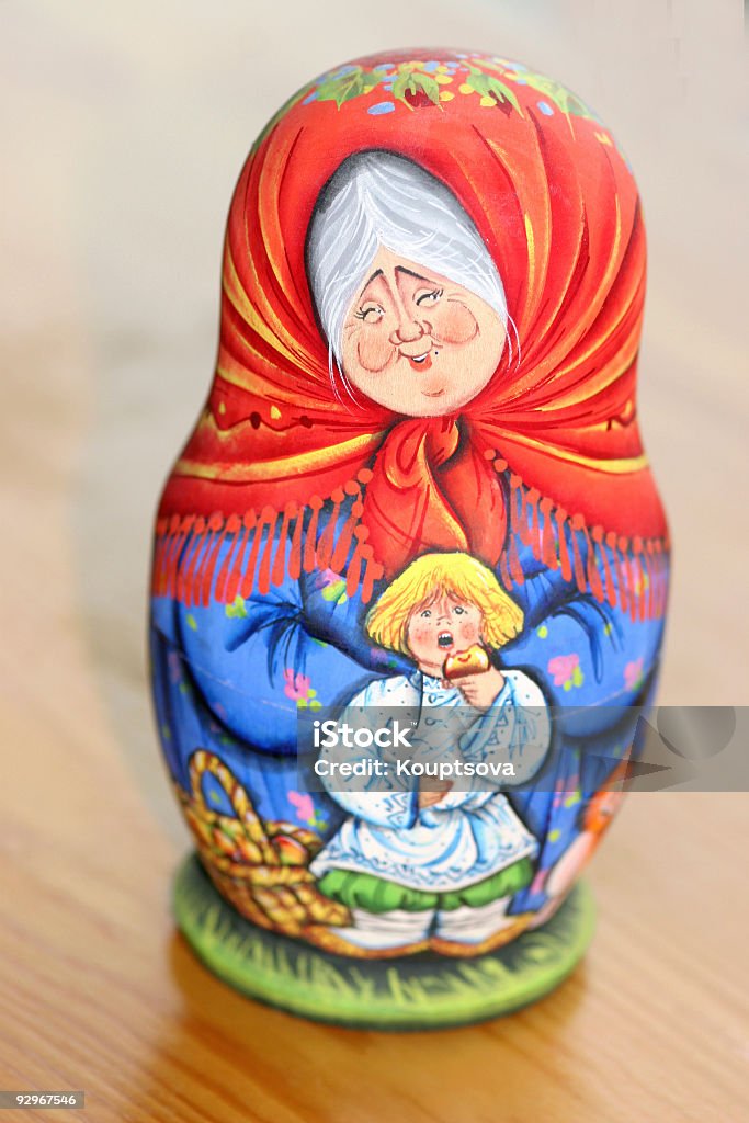 matrioshka - Lizenzfrei Babuschka-Kopftuch Stock-Foto