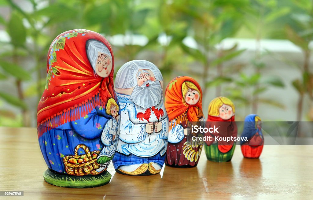 matrioshka rodziny - Zbiór zdjęć royalty-free (Babuszka)