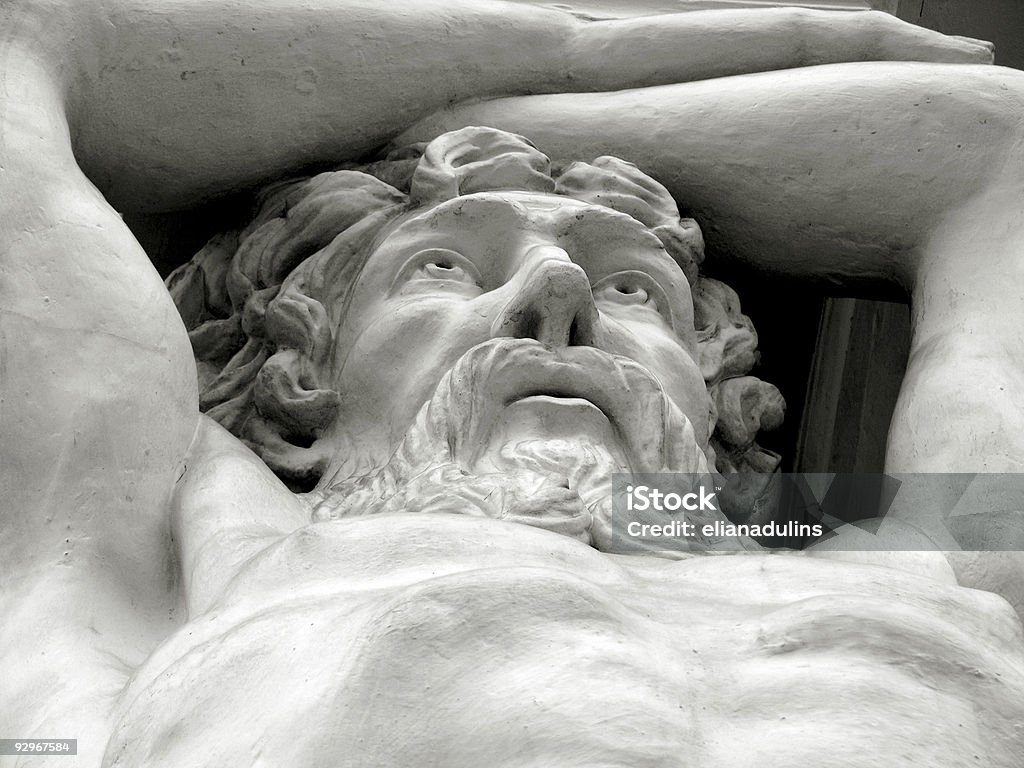 Homem de pedra - Foto de stock de Escultura royalty-free