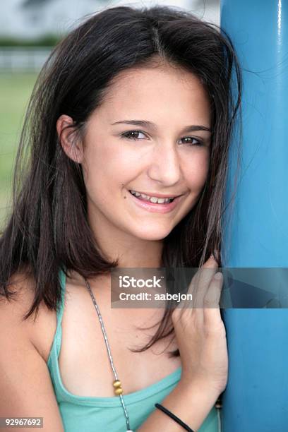 Coy Little Smile Stock Photo - Download Image Now - Adolescence, Adult, Beautiful People