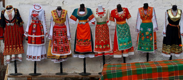 istock Authentic folk costumes from Bulgaria 929676936