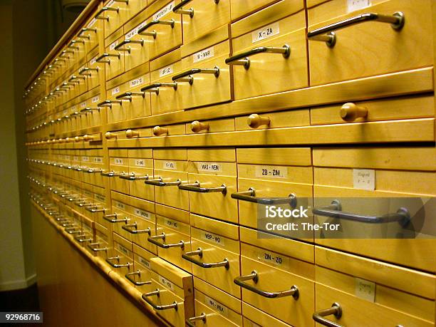 Library Index Stock Photo - Download Image Now - Accessibility, Alphabetical Order, Built Structure