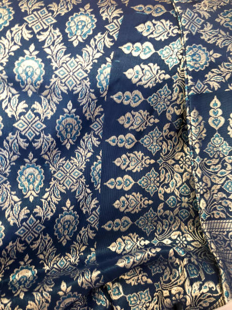 istock Thai Silk vintage background, fabric pattern and background 929692758